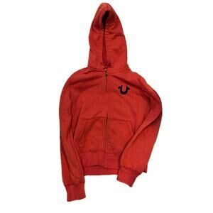True Religion Burnt Orange Zip Up Track/Sweatsuit Womans Size XL
